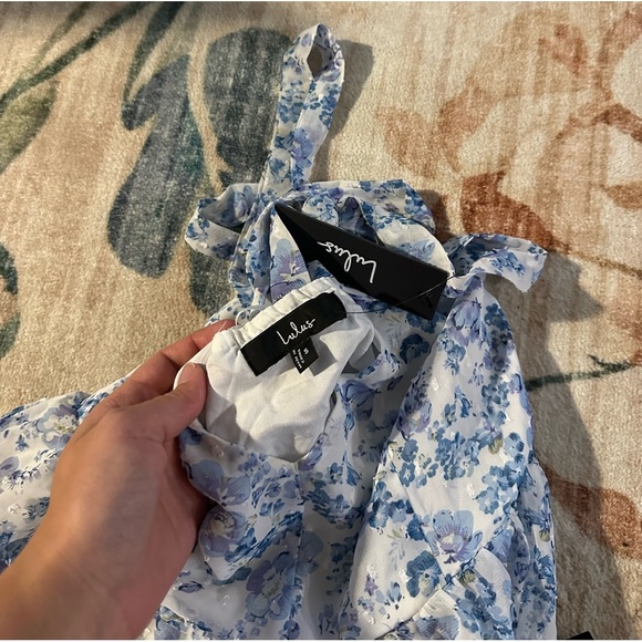 LULU’S My Love Story White Floral Print Tie-Back Maxi Dress - Picture 10 of 10